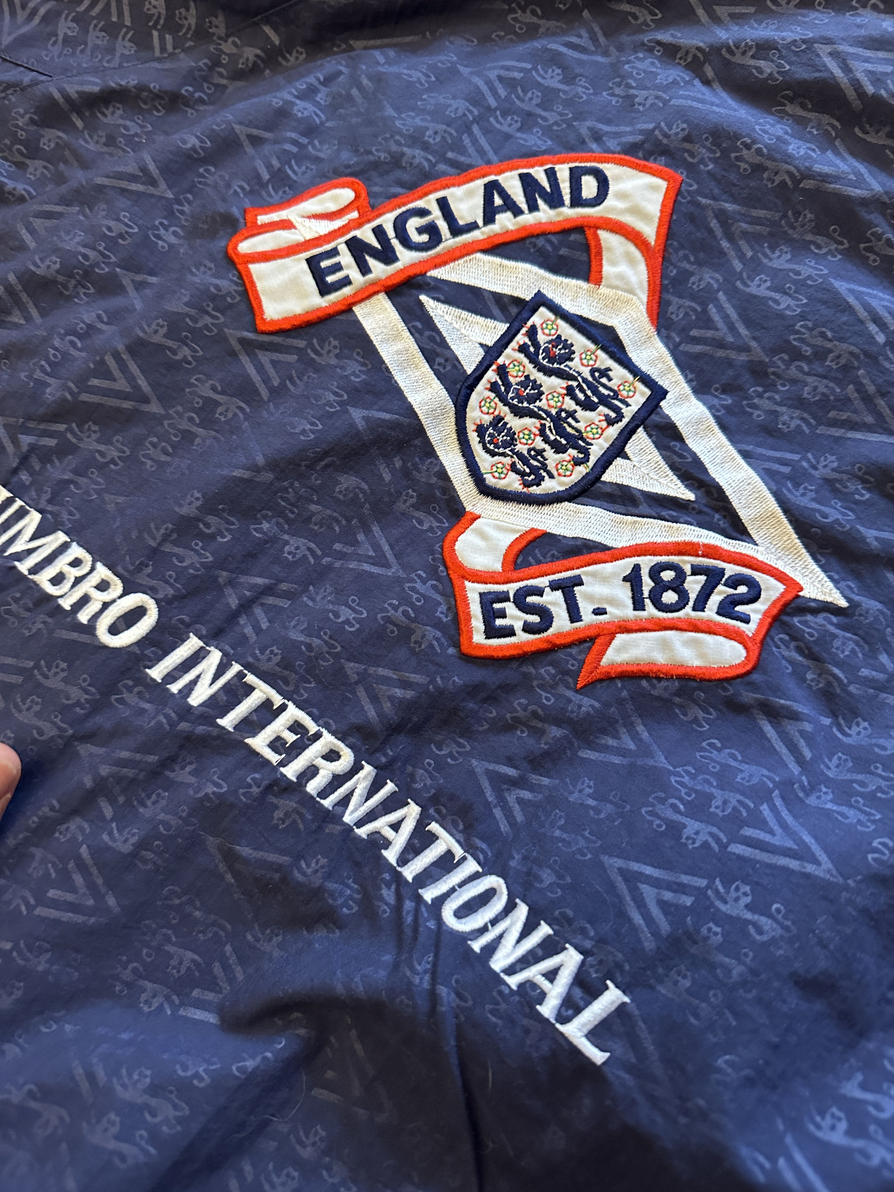 Umbro Umbro International 1992 vintage England big logo tracksuit Size US XL / EU 56 / 4 - 4 Thumbnail