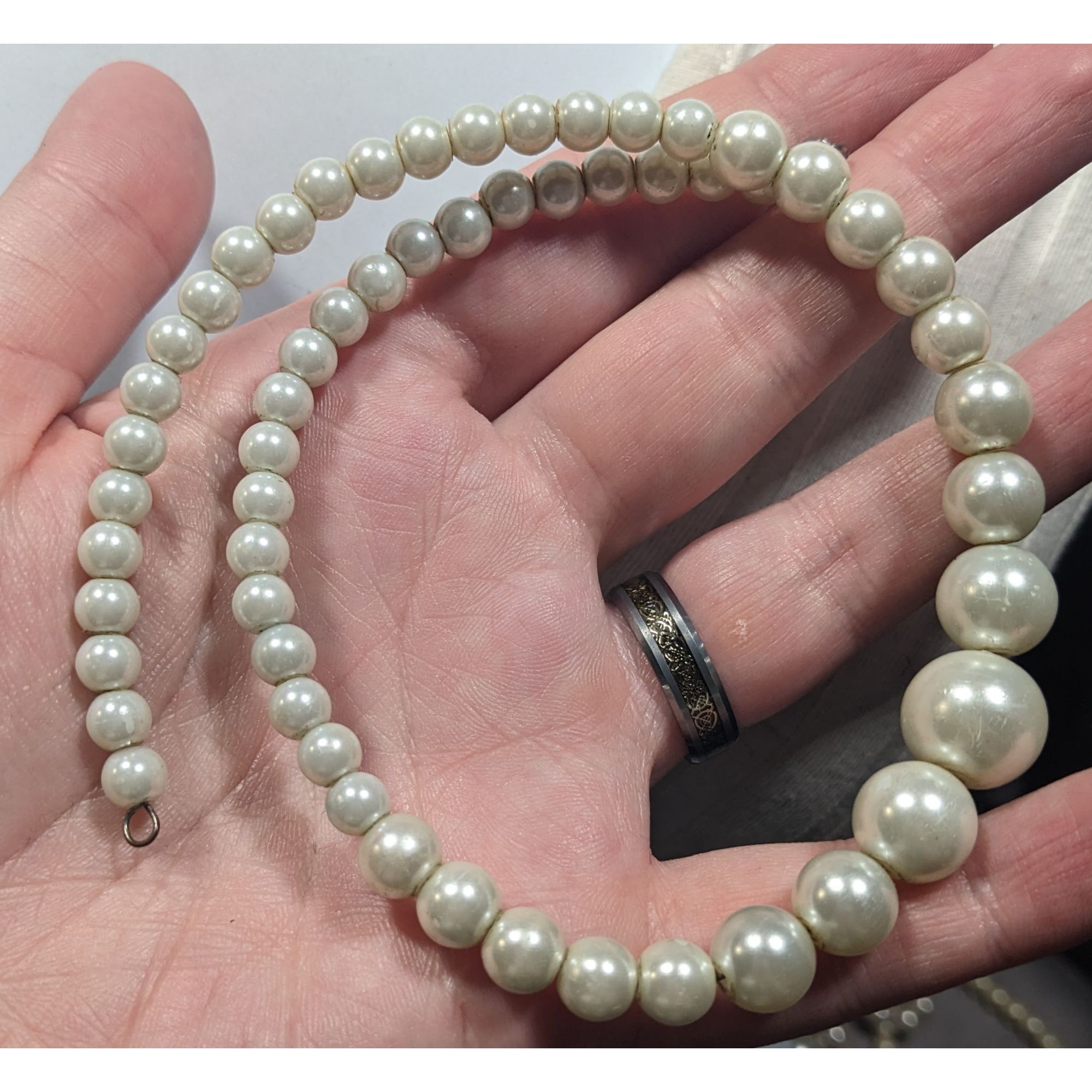 Other Elegant Bridal Faux Pearl Beaded Coil Necklace Size ONE SIZE - 6 Thumbnail