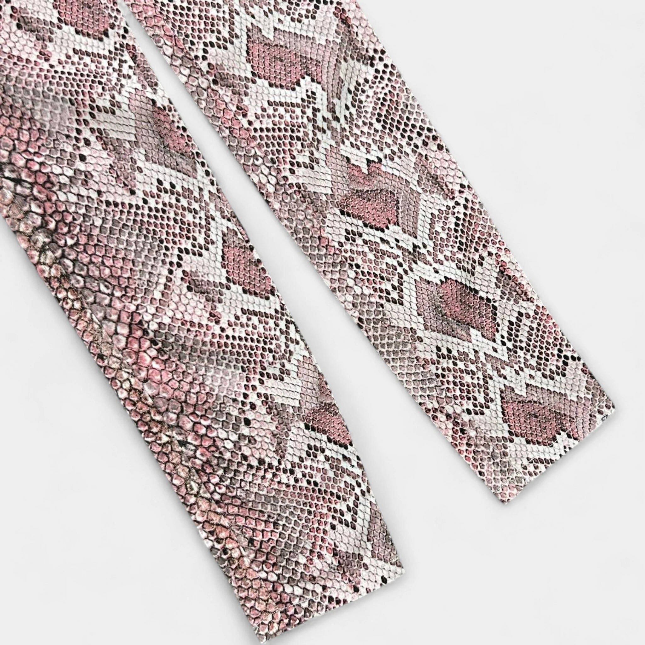 Roberto Cavalli Just Cavalli Pink Snake Print Skinny Denim Pants Size 27" / US 4 / IT 40 - 3 Thumbnail
