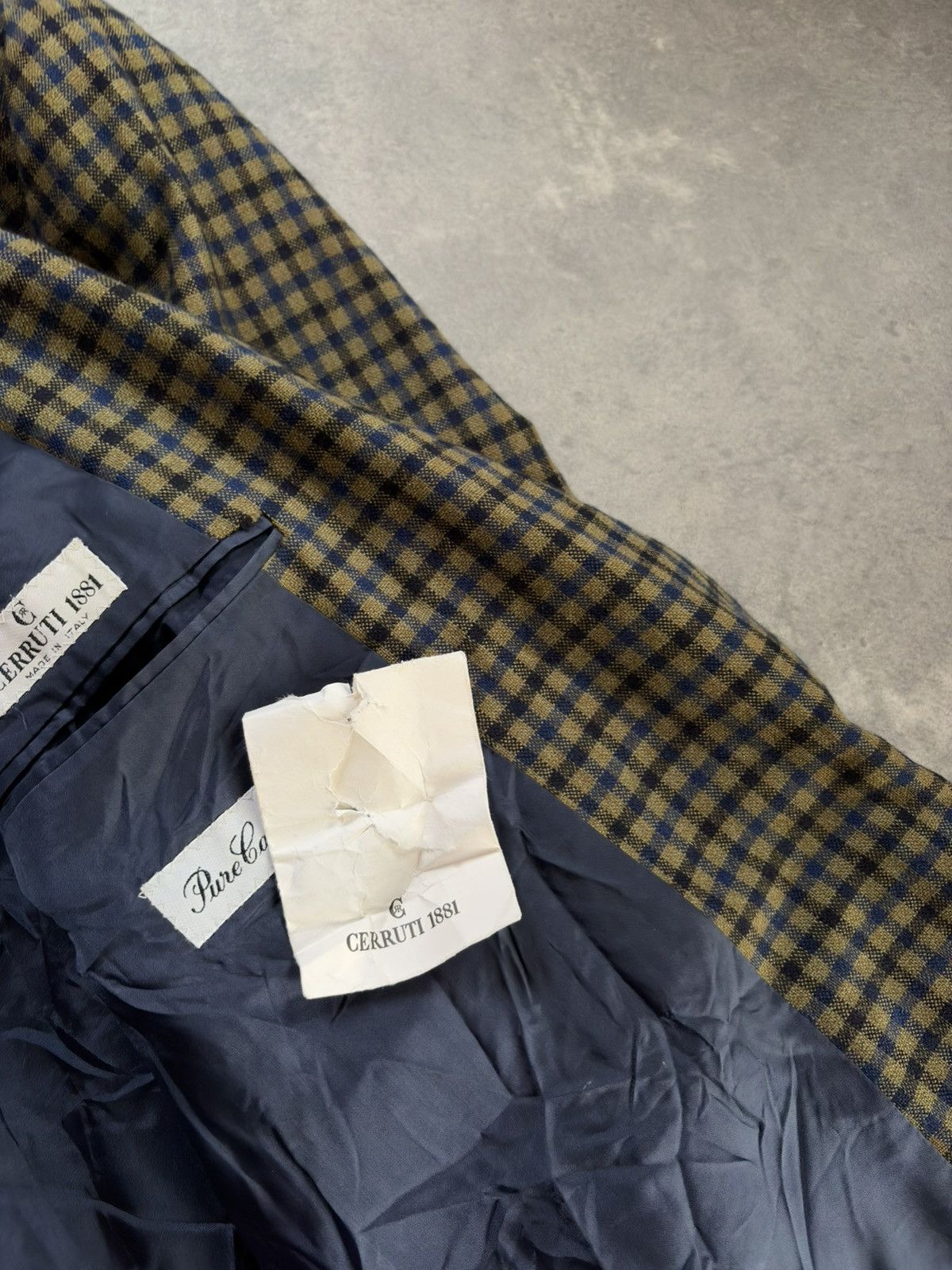 Cerruti 1881 Cerruti 1881 Pure 100% Cashmere Double Breasted Plaid Blazer Size 46R - 9 Thumbnail