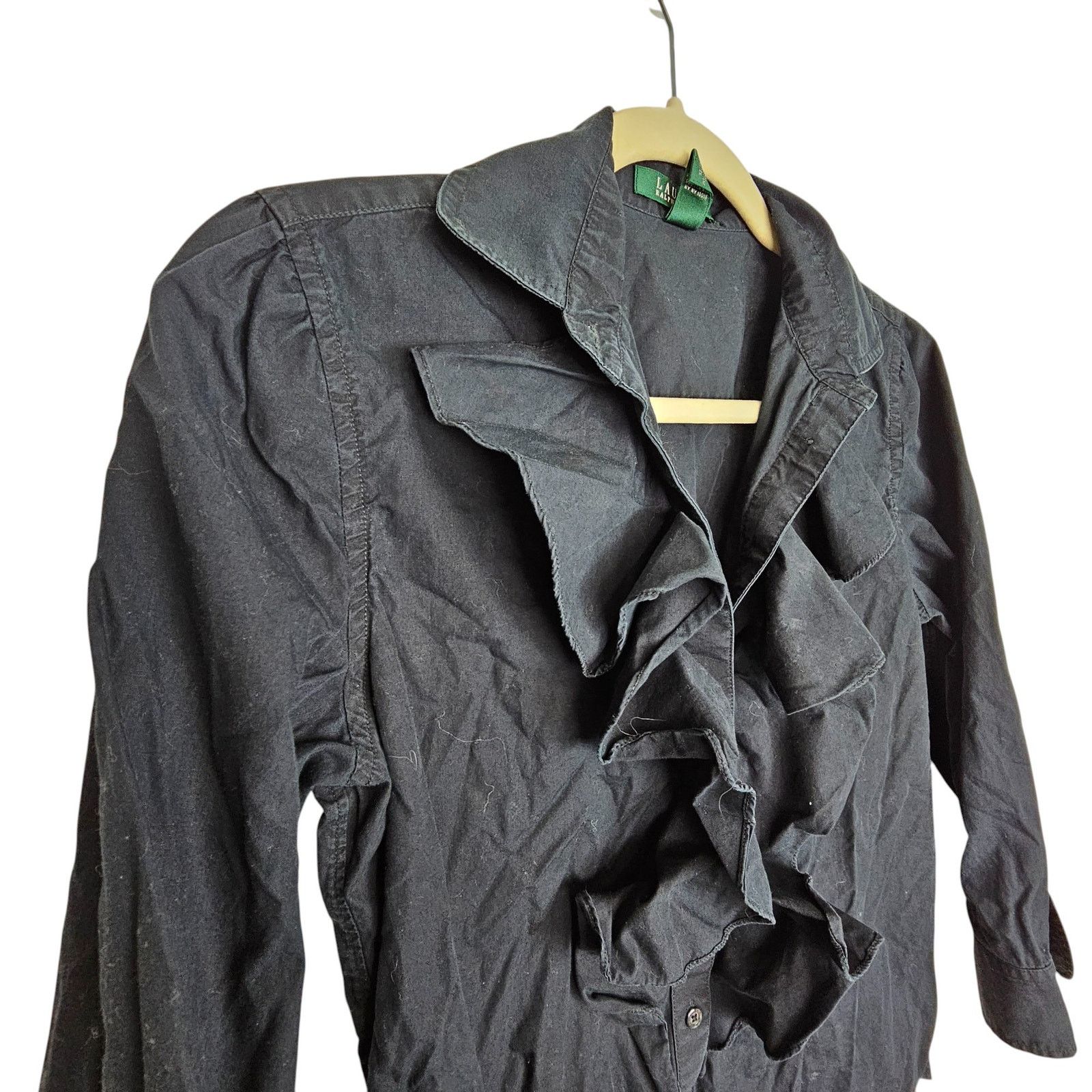 Lauren Ralph Lauren Lauren Ralph Lauren Womens Blouse Ruffle Whimsigoth Fairy 8 Size M / US 6-8 / IT 42-44 - 5 Thumbnail