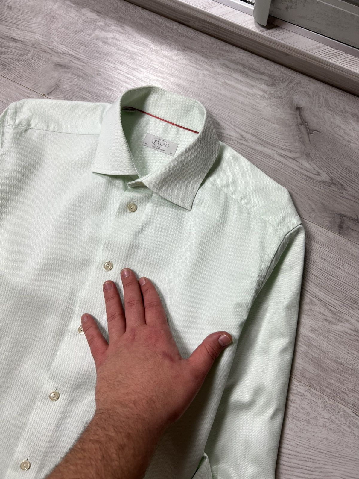 Eton Eton Button Up Long Sleeve Men’s Shirt Size L Size US L / EU 52-54 / 3 - 3 Thumbnail