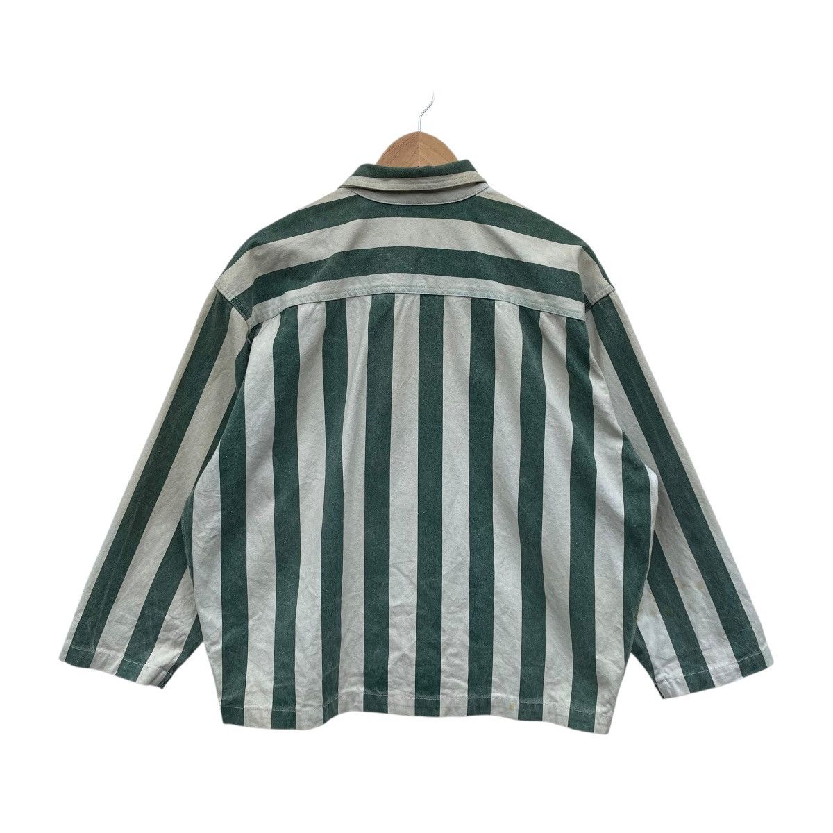 Issey Miyake × Japanese Brand Japanese Brand M.Flora Stripe Inspired Issey Miyake Size M / US 6-8 / IT 42-44 - 2 Thumbnail