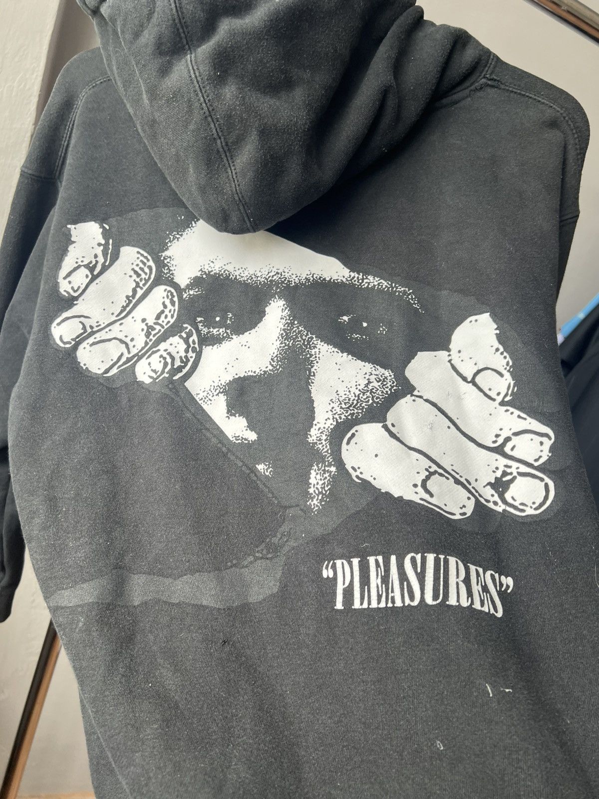 Pleasures Pleasures by Independent “Watching You” Trashed Faded Hoodie Size US M / EU 48-50 / 2 - 14 Thumbnail