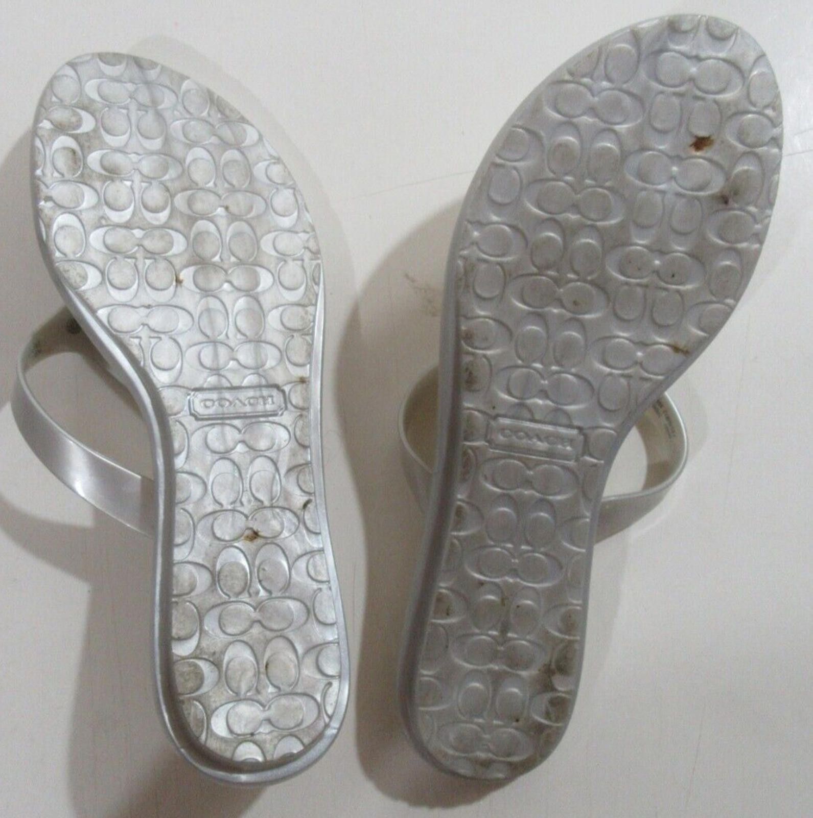Coach Coach Women's Flip Flops Sandles Flat Signature Logo Size 9B Size US 9 / IT 39 - 3 Thumbnail