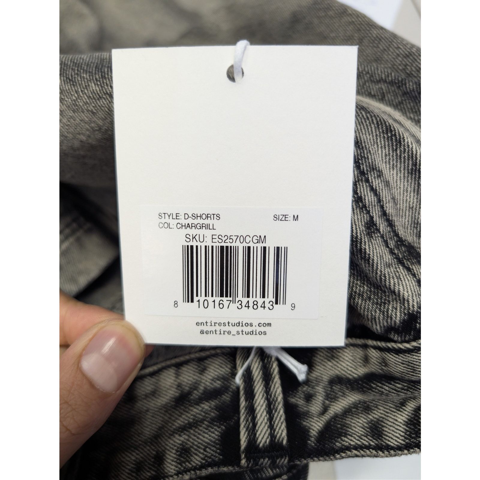 Entire Studios o1rshd1 D-Shorts in Chargrill Size US 32 / EU 48 - 17 Thumbnail