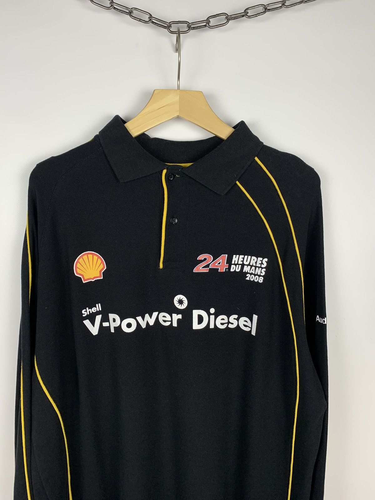 Formula 1 24 Heures Du Mans 2008 Racing Polo Long Sleeve Button Ups Size US XXL / EU 58 / 5 - 2 Thumbnail