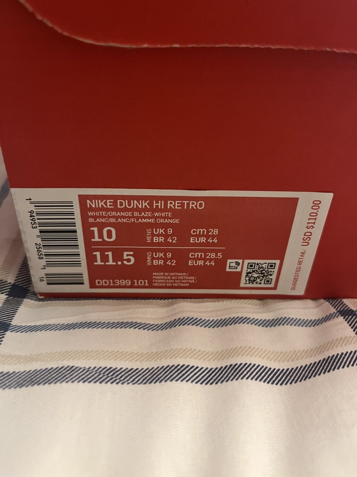 Nike Nike Dunk Hi retro Size US 10 / EU 43 - 5 Thumbnail