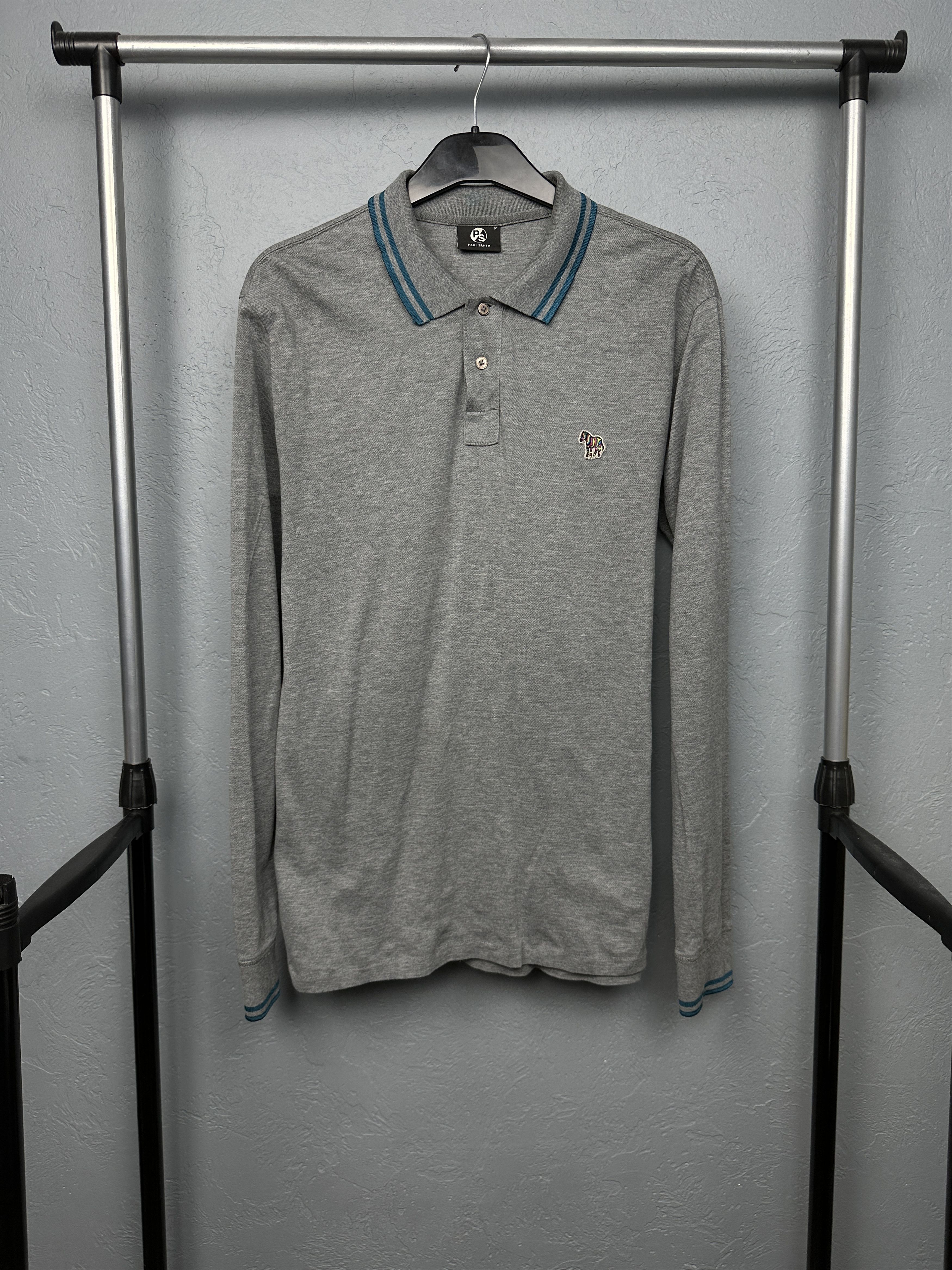 Pretty Green Pretty Green Mens Long Sleeve Polo Shirt Size US M / EU 48-50 / 2 - 1 Thumbnail