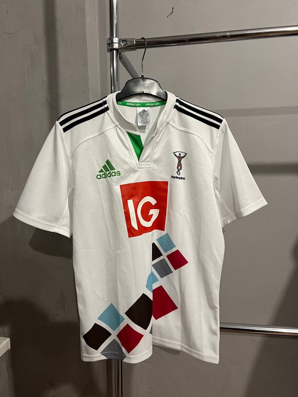 Adidas 2014/15 HARLEQUINS AWAY RUGBY UNION SHIRT JERSEY SIZE L MENS Size US L / EU 52-54 / 3 - 2 Thumbnail