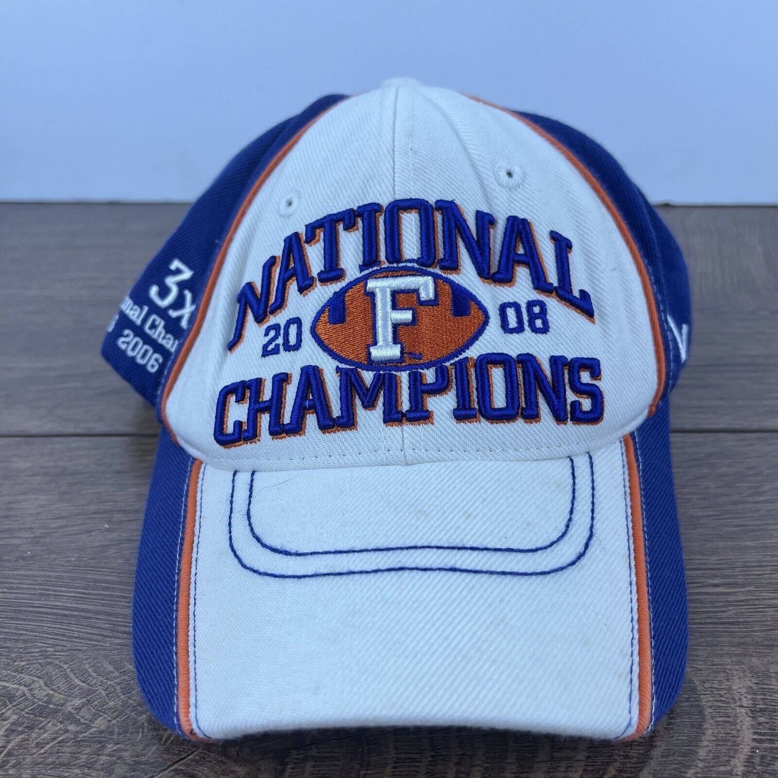 Other Florida Gators Hat 2008 National Champion Adjustable Hat Whi Size ONE SIZE - 1 Thumbnail