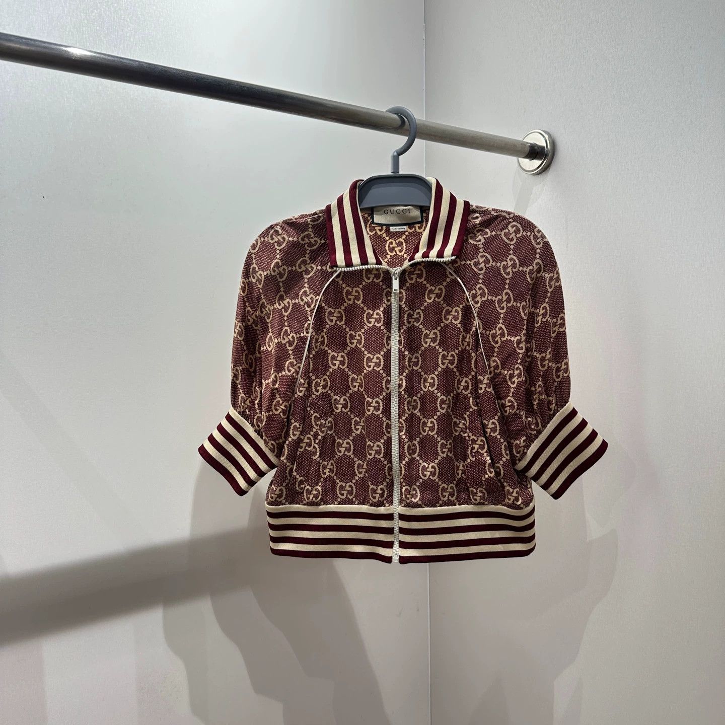 Gucci Gucci GG All Over Print Zip Jacket XXS Size XXS / US 00 / IT 34 - 1 Thumbnail