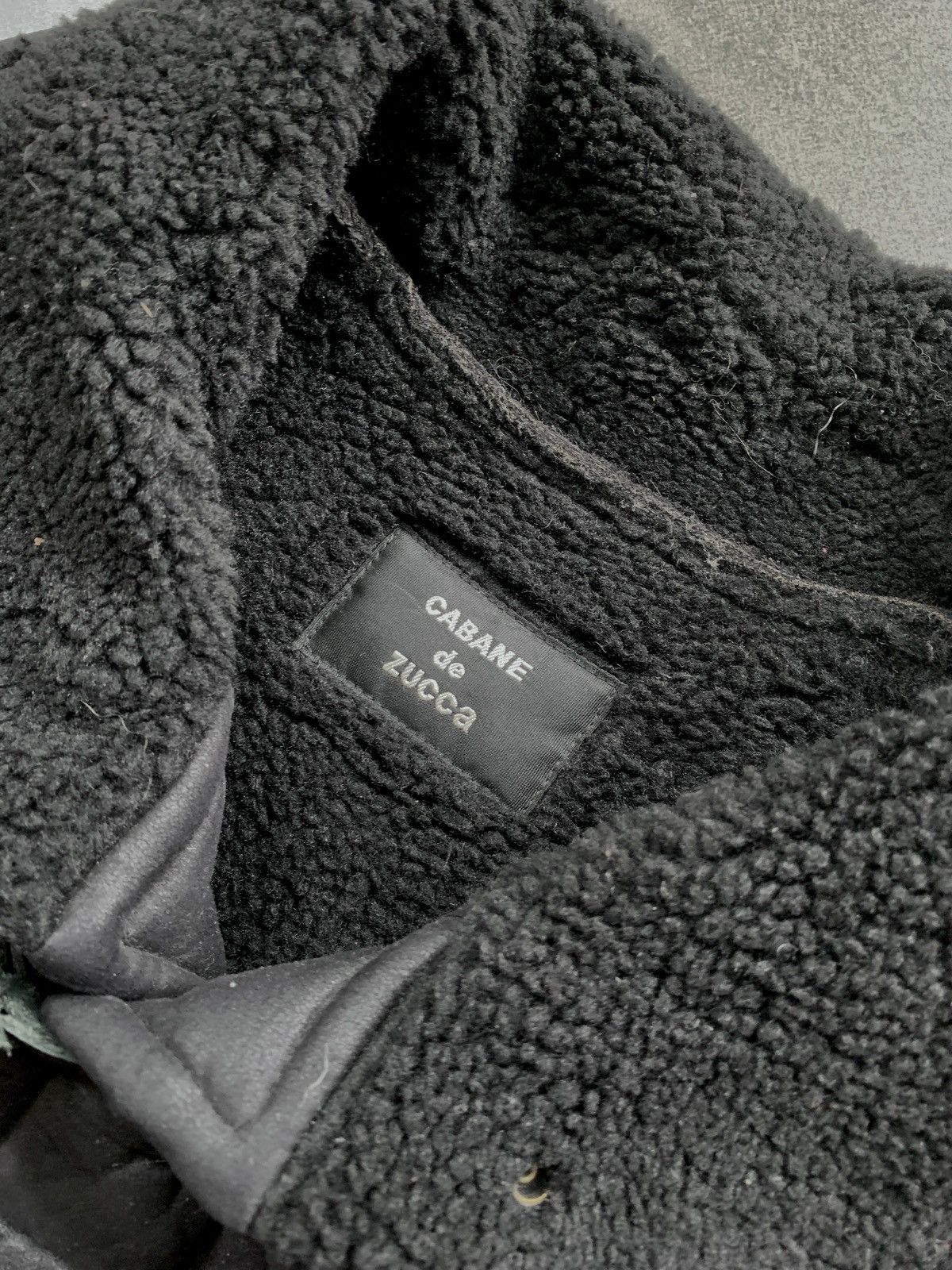 Issey Miyake FREE TAX! Cabane de Zucca PU Leather Sherpa Jacket Size US S / EU 44-46 / 1 - 5 Thumbnail