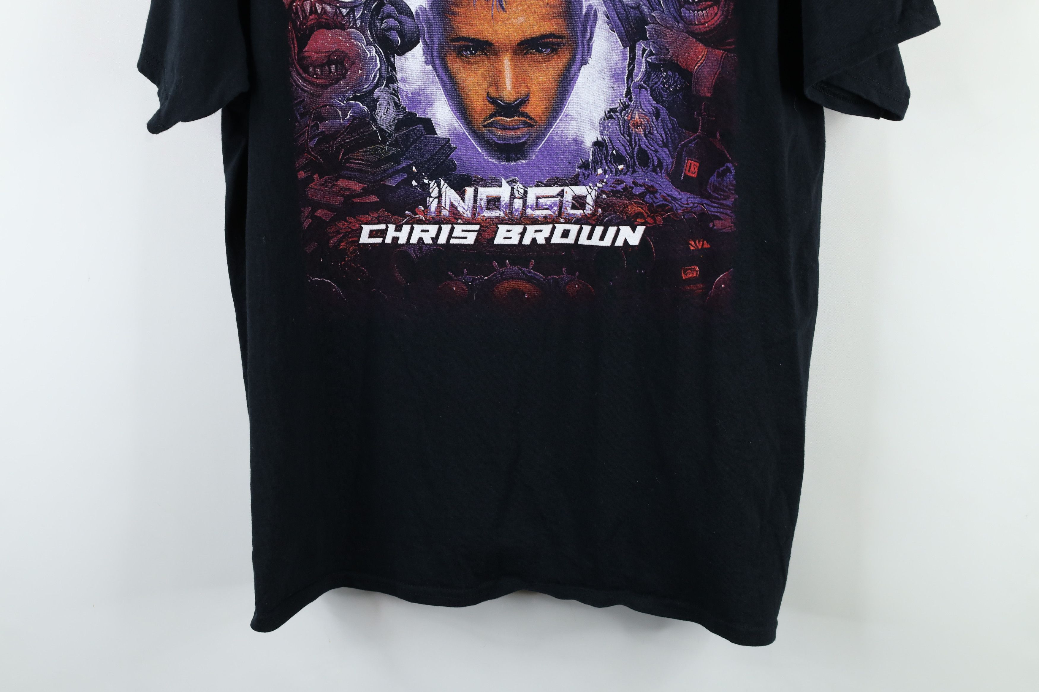 Vintage Indigoat Tour Chris Brown Band Hip Hop Rap T-Shirt Size US XL / EU 56 / 4 - 3 Thumbnail