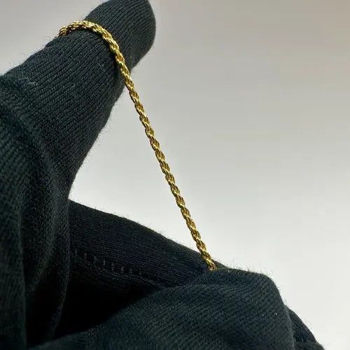 Jewelry Gold Chain 14k Gold Vermeil Rope Chain 2mm 18 Inches Size ONE SIZE - 3 Thumbnail
