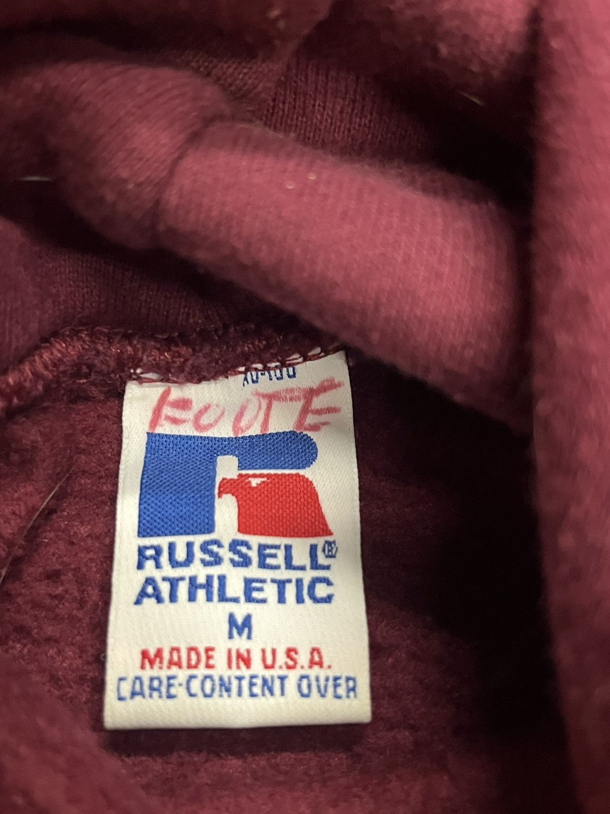 Russell Athletic × Vintage Russell athletic made in USA boxy fit hoodie streetwear hype Size US M / EU 48-50 / 2 - 5 Thumbnail