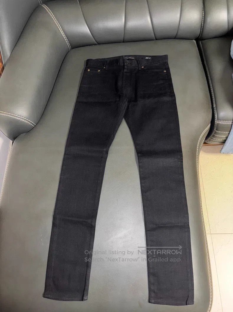 Saint Laurent Paris Saint Laurent Paris Black Slim Fit Denim Jeans Size US 31 - 1 Thumbnail