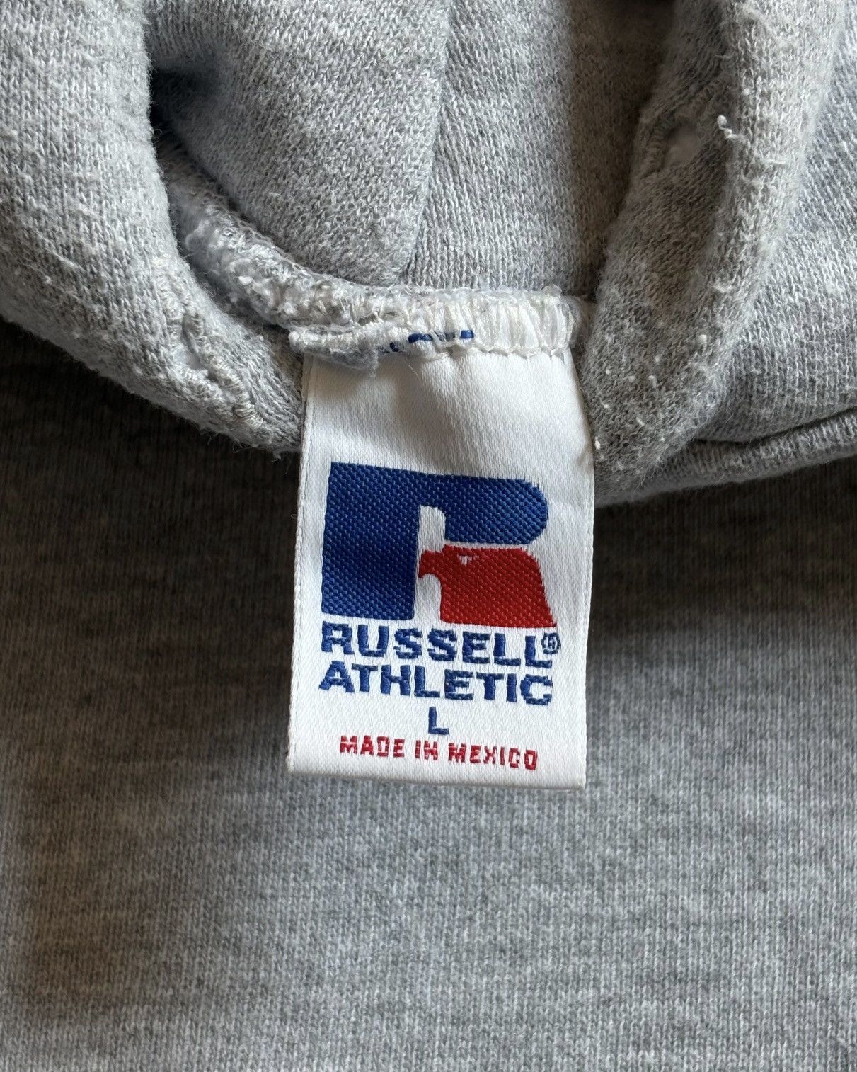 Russell Athletic 2000s Heather Grey Russell Hoodie Size US L / EU 52-54 / 3 - 6 Thumbnail