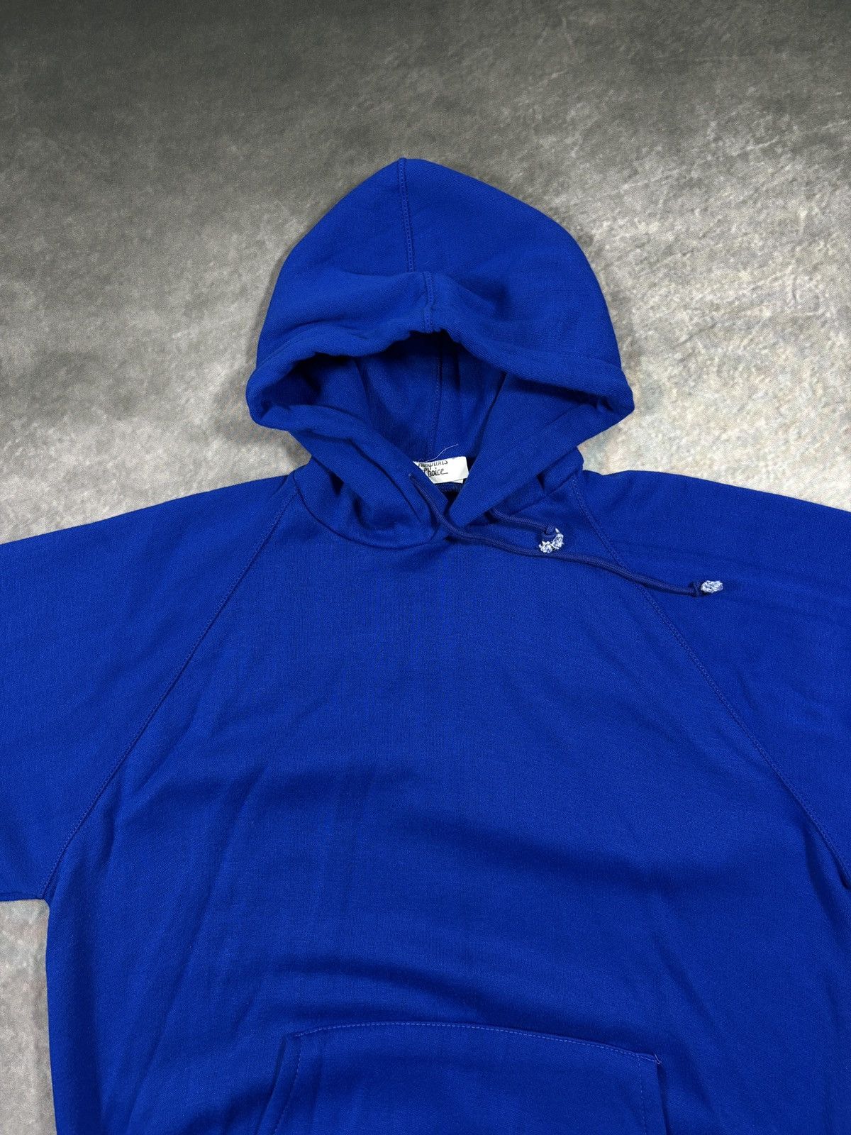 Vintage 1980s Hoodie Vintage Blank Sweatshirt Pullover Raglan Champ Size US M / EU 48-50 / 2 - 7 Thumbnail
