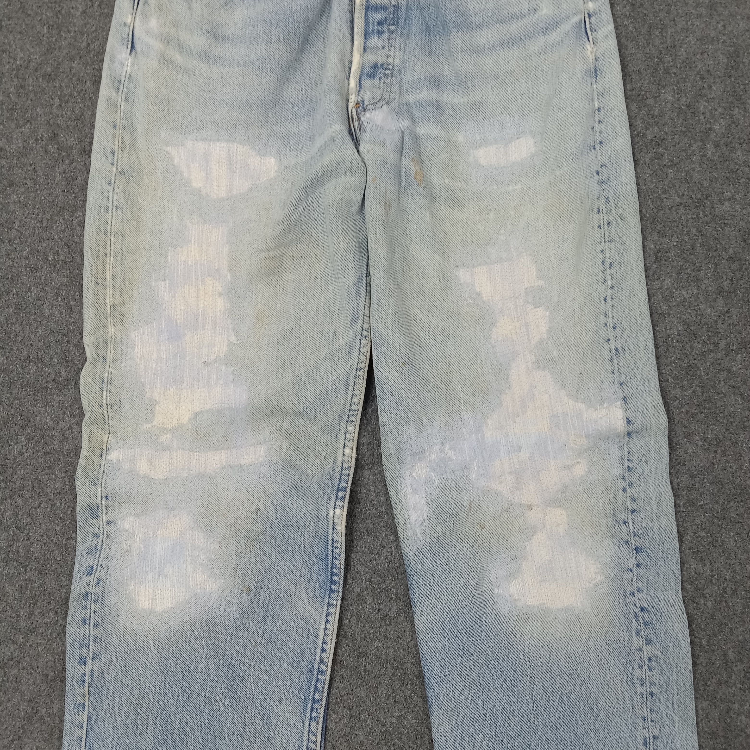 Levi's Levi's 501 Distressed Style Denim Jeans C228N23 Size US 30 / EU 46 - 2 Thumbnail