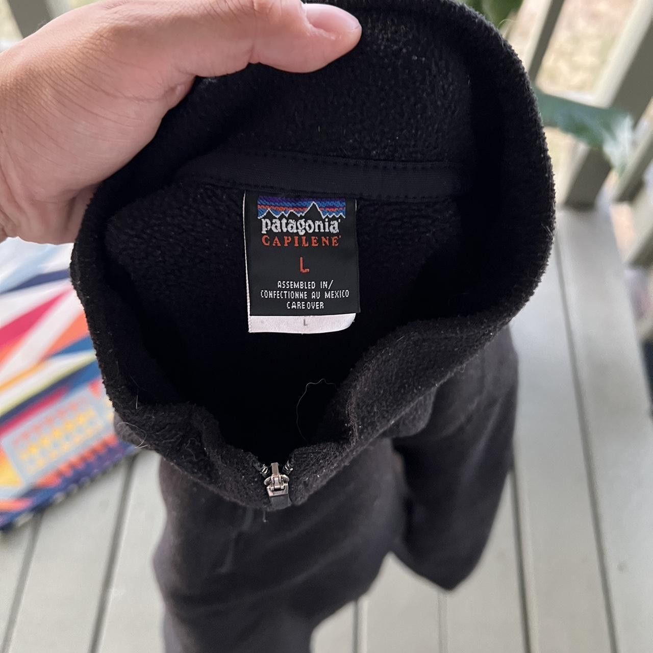 Patagonia Patagonia Vintage Capilene 1/4 Zip Black Fleece Pullover Size US L / EU 52-54 / 3 - 5 Thumbnail