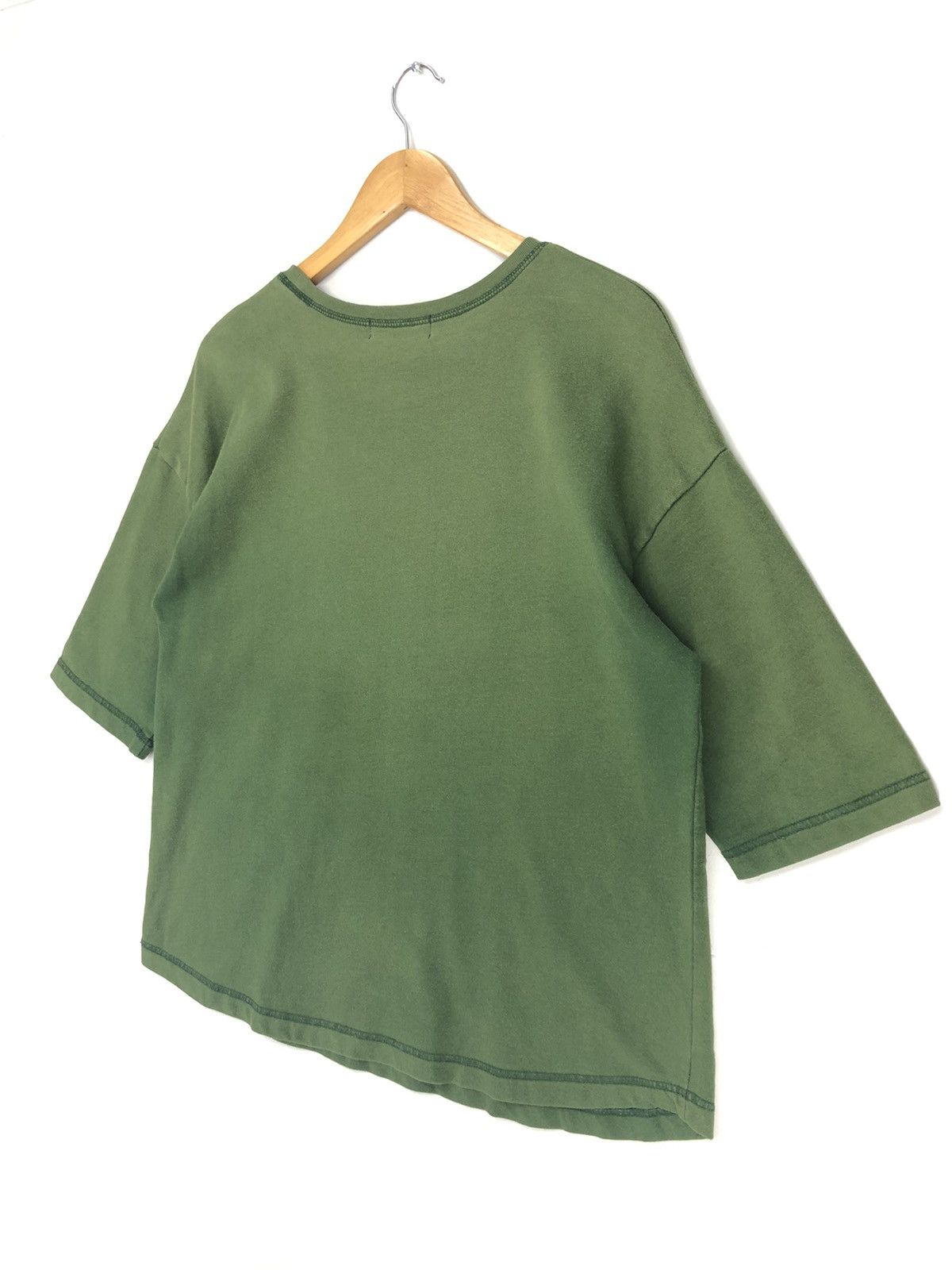 Zucca Cabane De Zucca Single Pocket Faded Green Oversize Tshirt Size US M / EU 48-50 / 2 - 12 Thumbnail