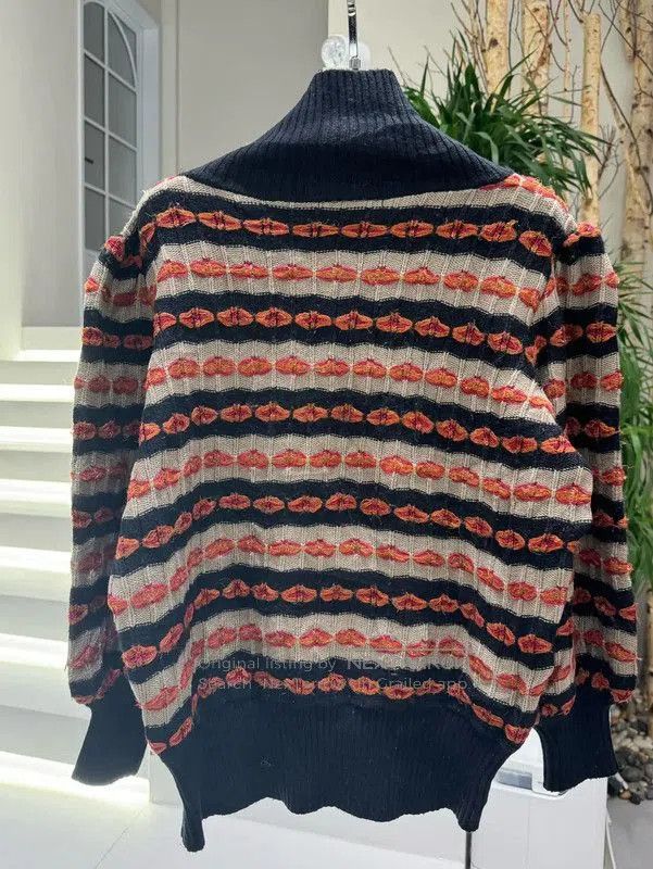 Yves Saint Laurent YSL Color Block Wool Knit Sweater . Size XXS / US 00 / IT 34 - 8 Thumbnail