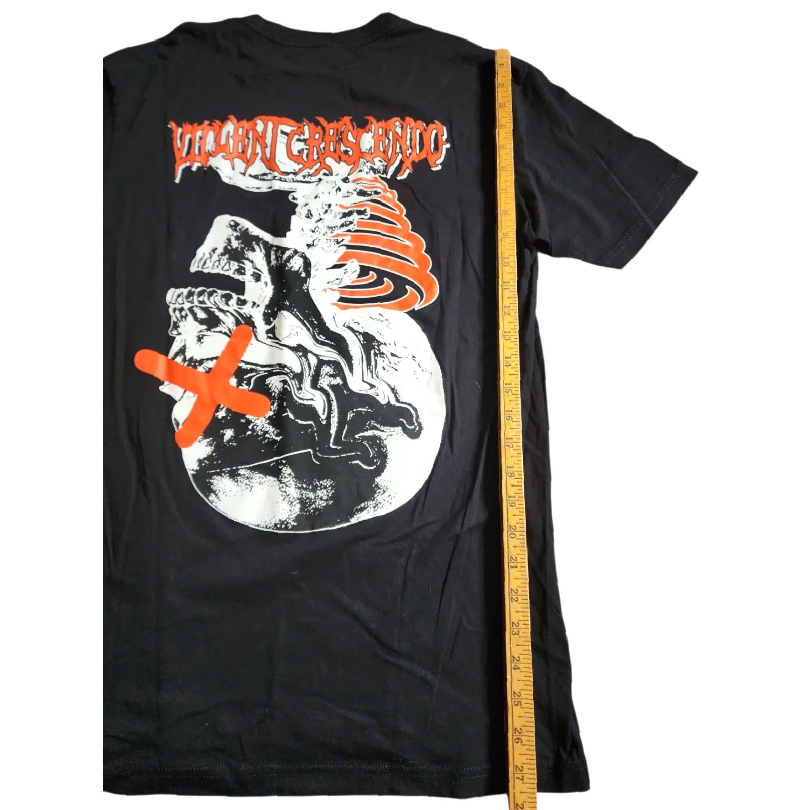 Vintage Gala Mens L T-Shirt Black Cotton Blend Logo Short Sleeve Crew Neck 90s Goth Grunge Retro University USA Vintage Noご Size US L / EU 52-54 / 3 - 3 Thumbnail