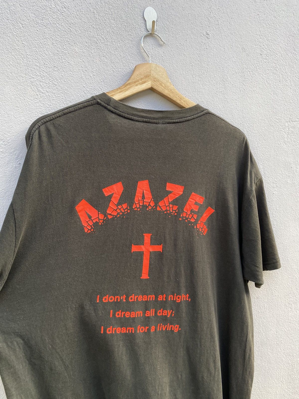 Designer × Japanese Brand × Vintage Vintage RARE 90s DEVIL AZAZEL T-Bar Distressed Tshirt Size US XL / EU 56 / 4 - 10 Thumbnail