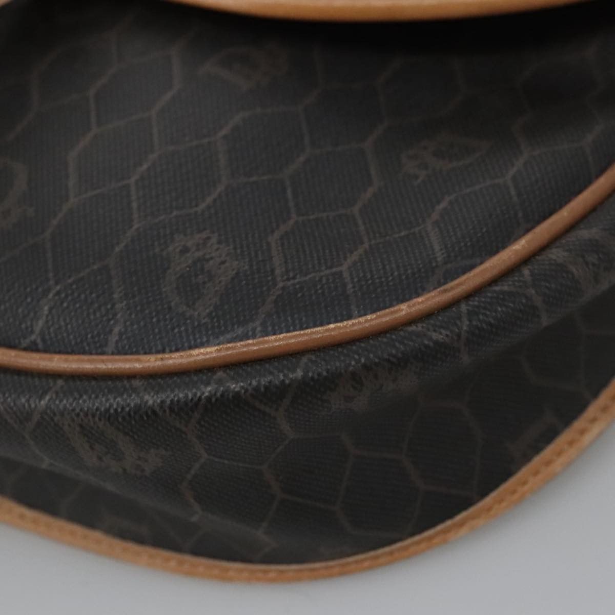 Dior DIOR Honeycomb Canvas Shoulder Bag Leather Black Size ONE SIZE - 14 Thumbnail