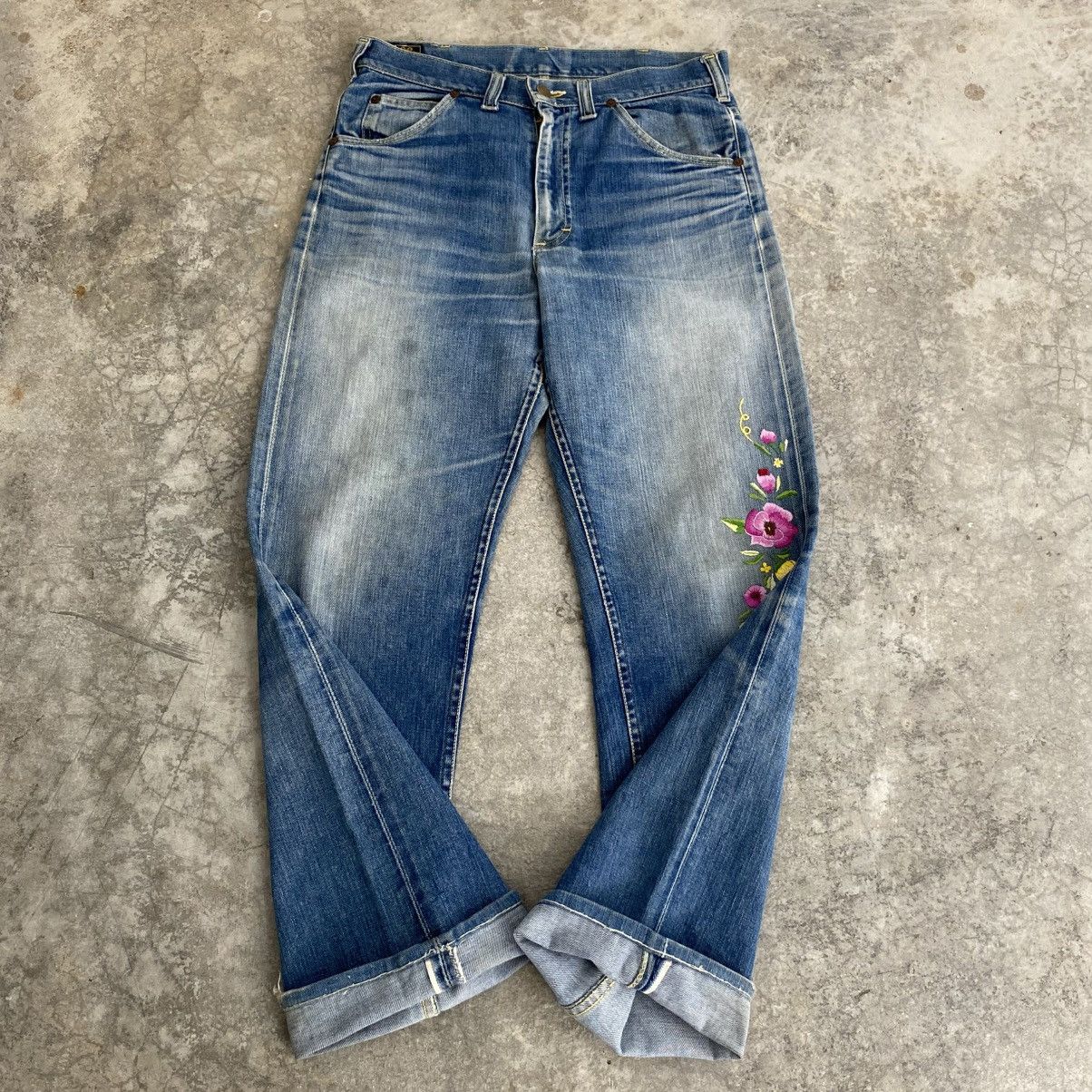 Lee Vintage 60’s Lee 101Z Faded Blue Half Selvedge Jeans Size US 30 / EU 46 - 1 Thumbnail