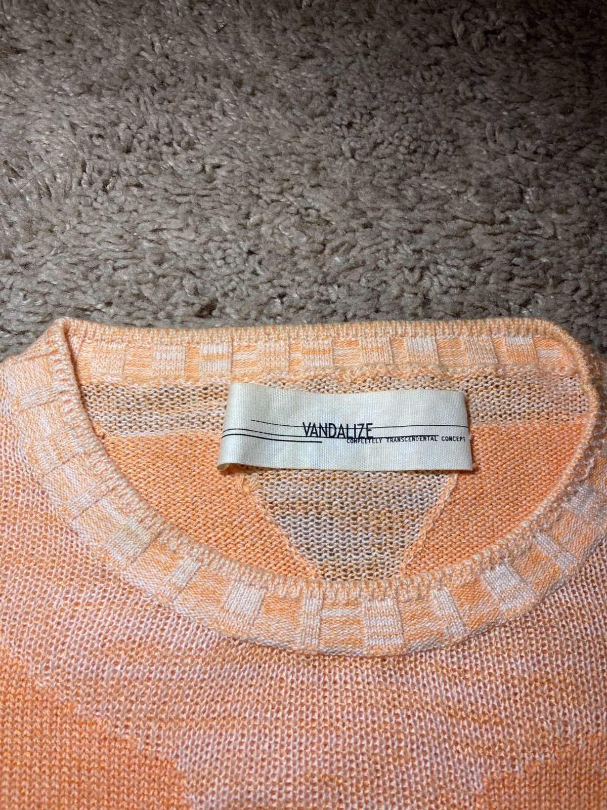 Vandalize SS99 Vandalize Mental Hospital Peach Sweater1999 Undercover Size US M / EU 48-50 / 2 - 3 Thumbnail