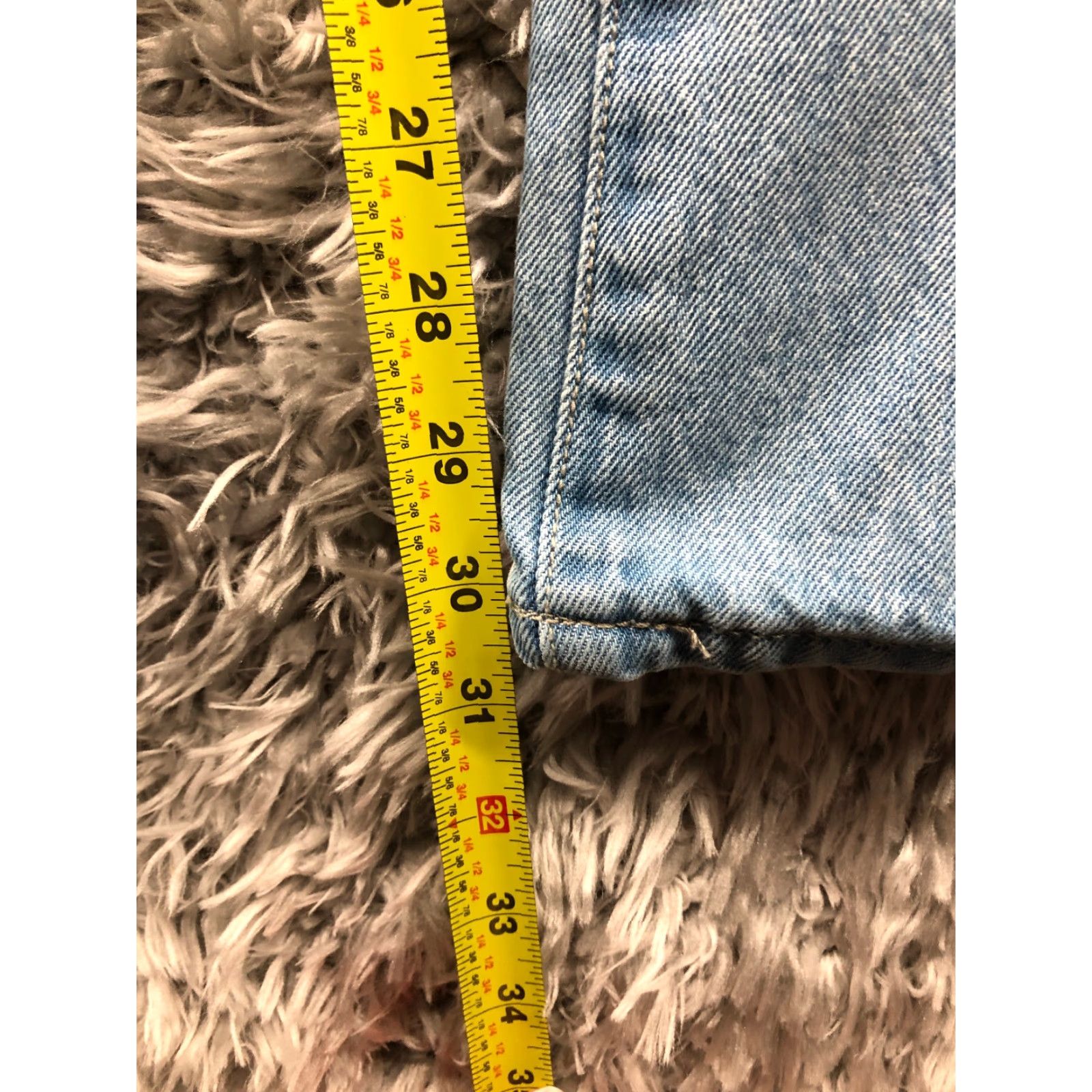 Vintage Arizona Jeans Mens Jeans 38x32 Stone Wash Blue Denim Straight Leg Mid Rise 5-Pocket Mens Size US 38 / EU 54 - 3 Thumbnail