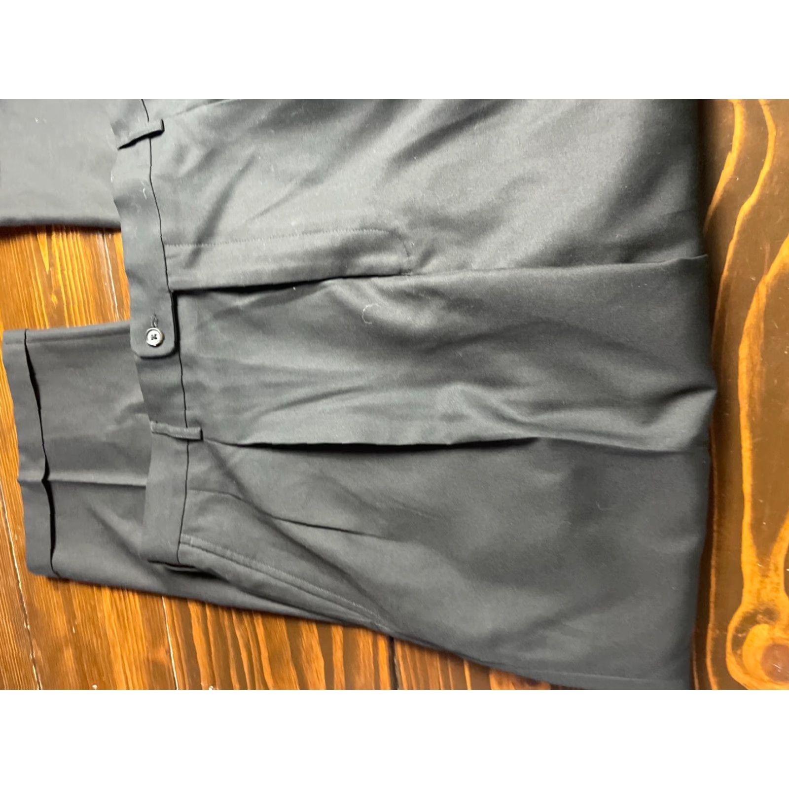 George GEORGE Dress Pants Men's W42 L30 Black Straight Pants Buttons Pockets Size US 42 / EU 58 - 4 Thumbnail