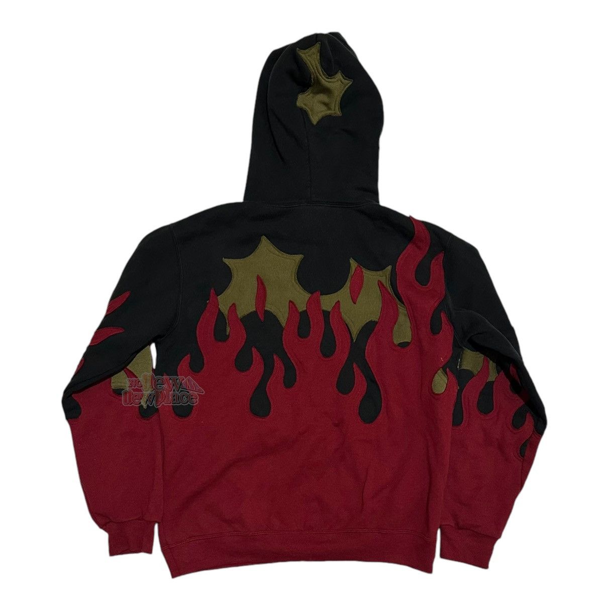Nike Nike Hoodie Flame Spiky Red Olive “Choso” 583 Size US L / EU 52-54 / 3 - 6 Thumbnail
