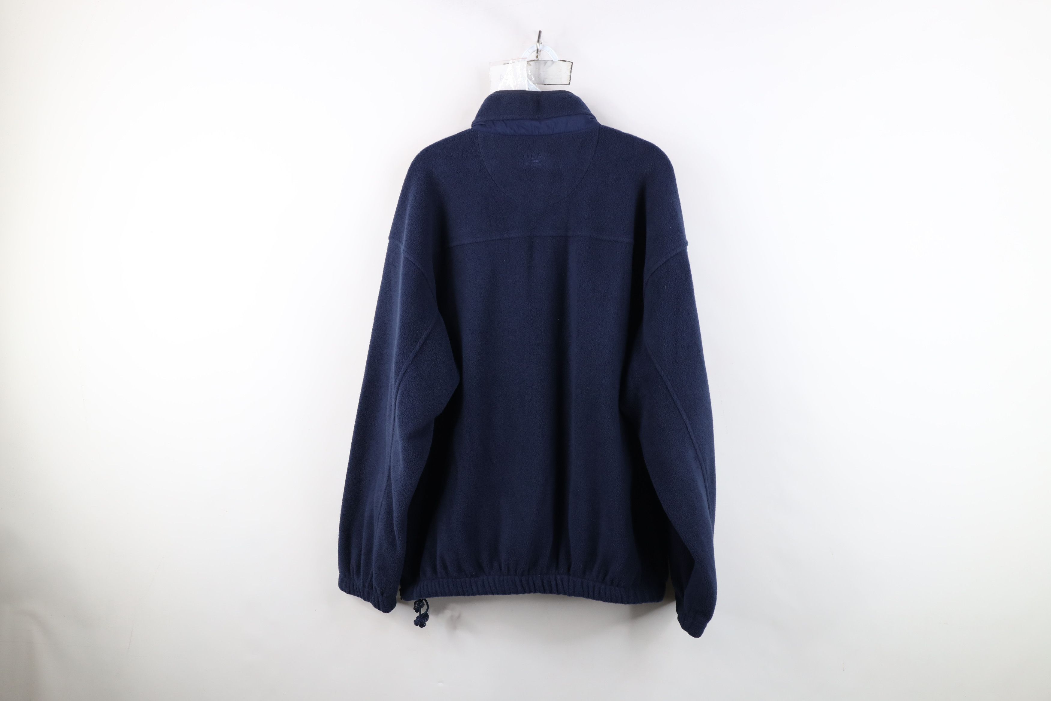 Vintage Vintage 90s Bay Resort Half Zip Fleece Sweater Navy Blue Size US M / EU 48-50 / 2 - 13 Thumbnail