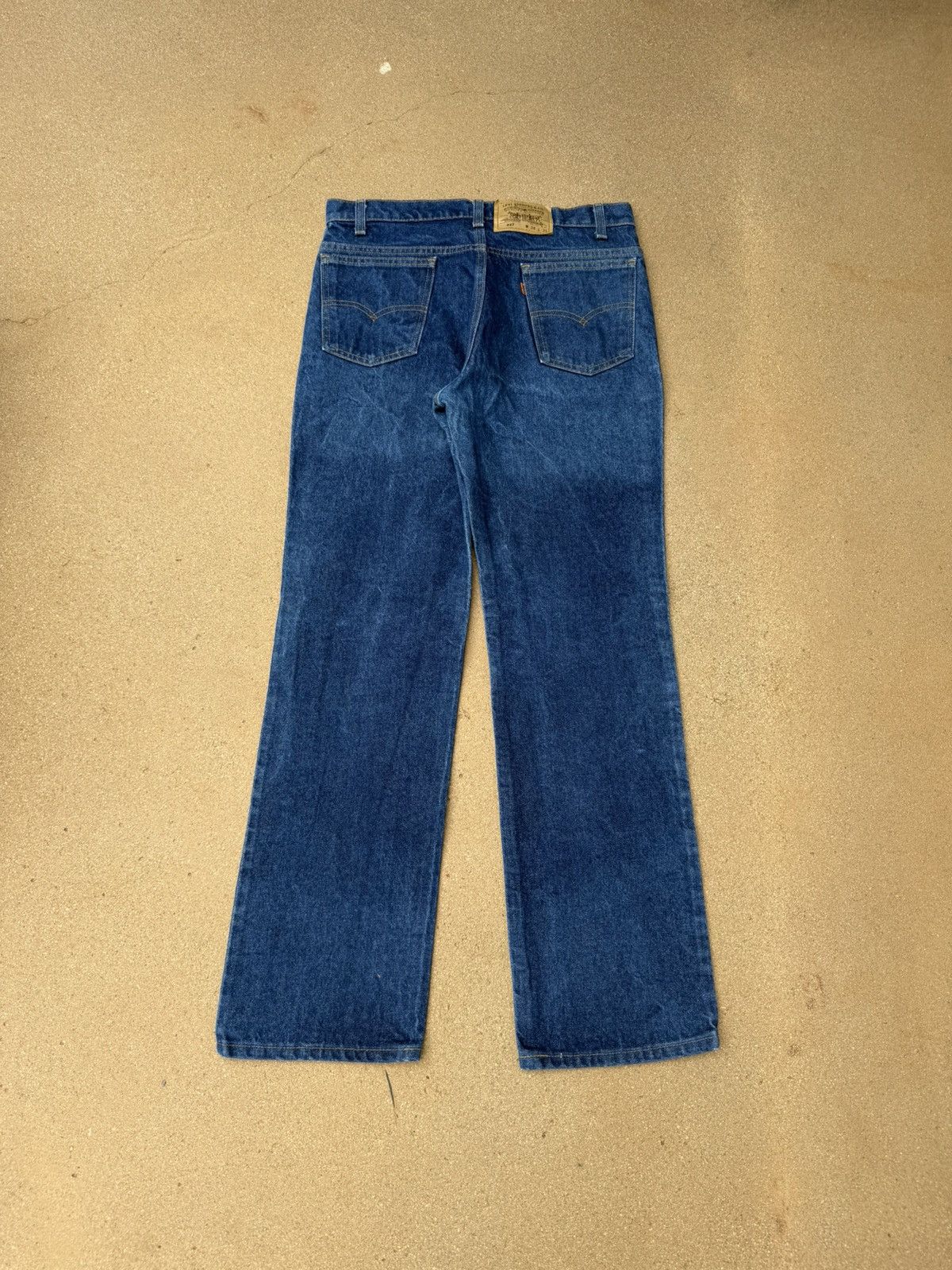 Levi's Vintage 90’s Levi’s 517 Orange Tab Bootcut Flare Jeans 33x31 Size US 33 - 2 Thumbnail