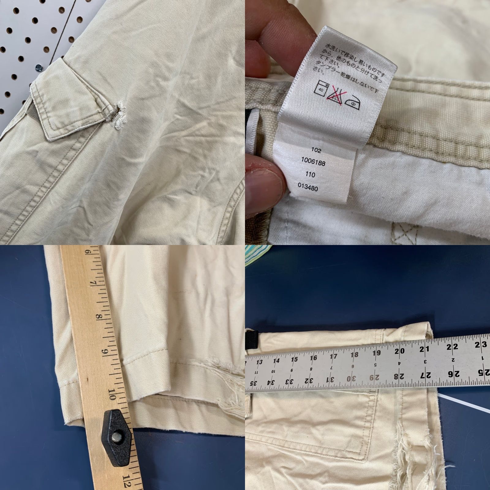 The North Face The North Face Cargo Shorts Mens 38 Beige Canvas Outdoor Utility 38x10 Cargo Pockets Mens Beige Cotton Regular Summer Outdoor Pants Size US 38 / EU 54 - 9 Thumbnail