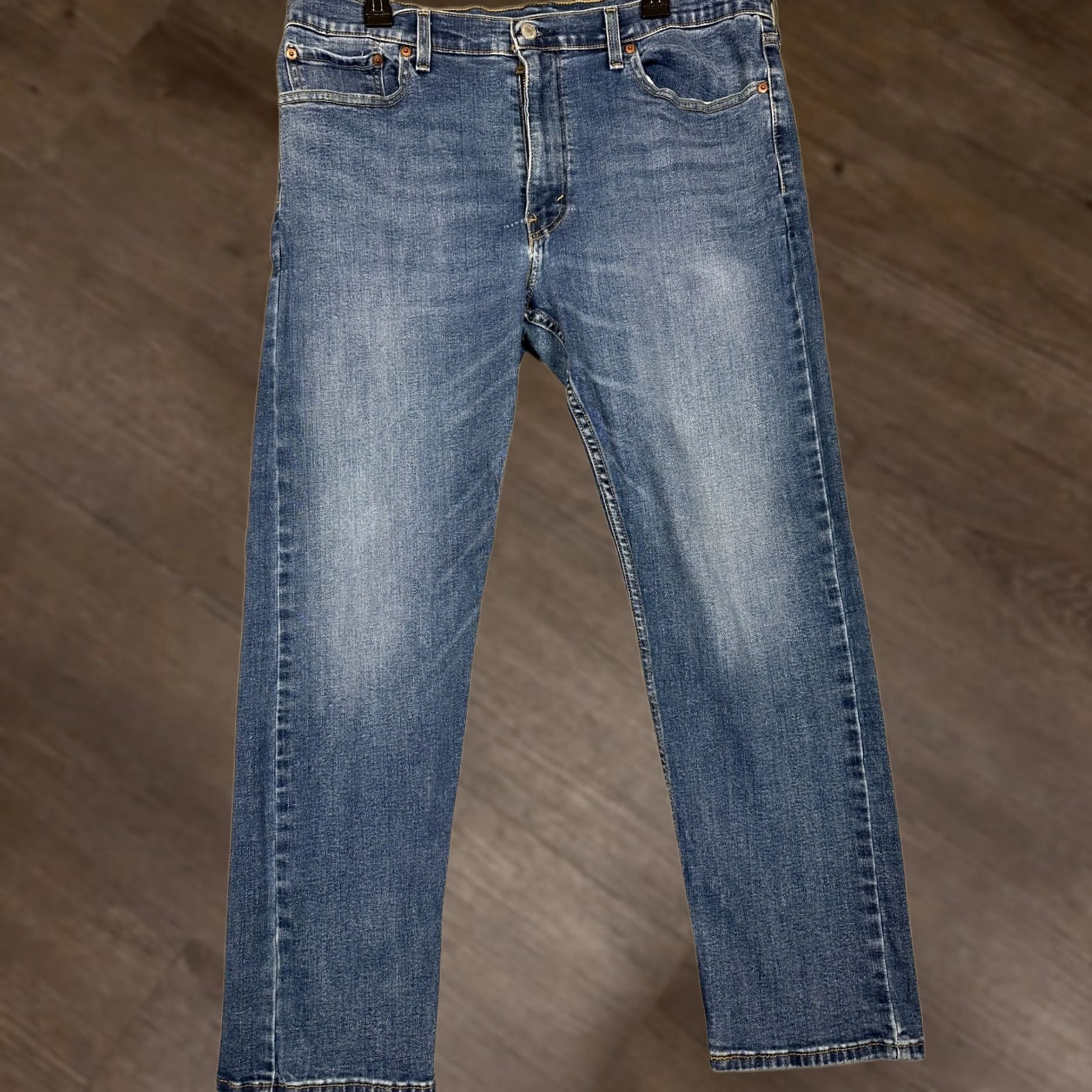 Levi's Levi's 503 Jeans Mens Straight Leg Stretch Blue Distressed Red Tab Denim 38X30 Size US 38 / EU 54 - 1 Thumbnail