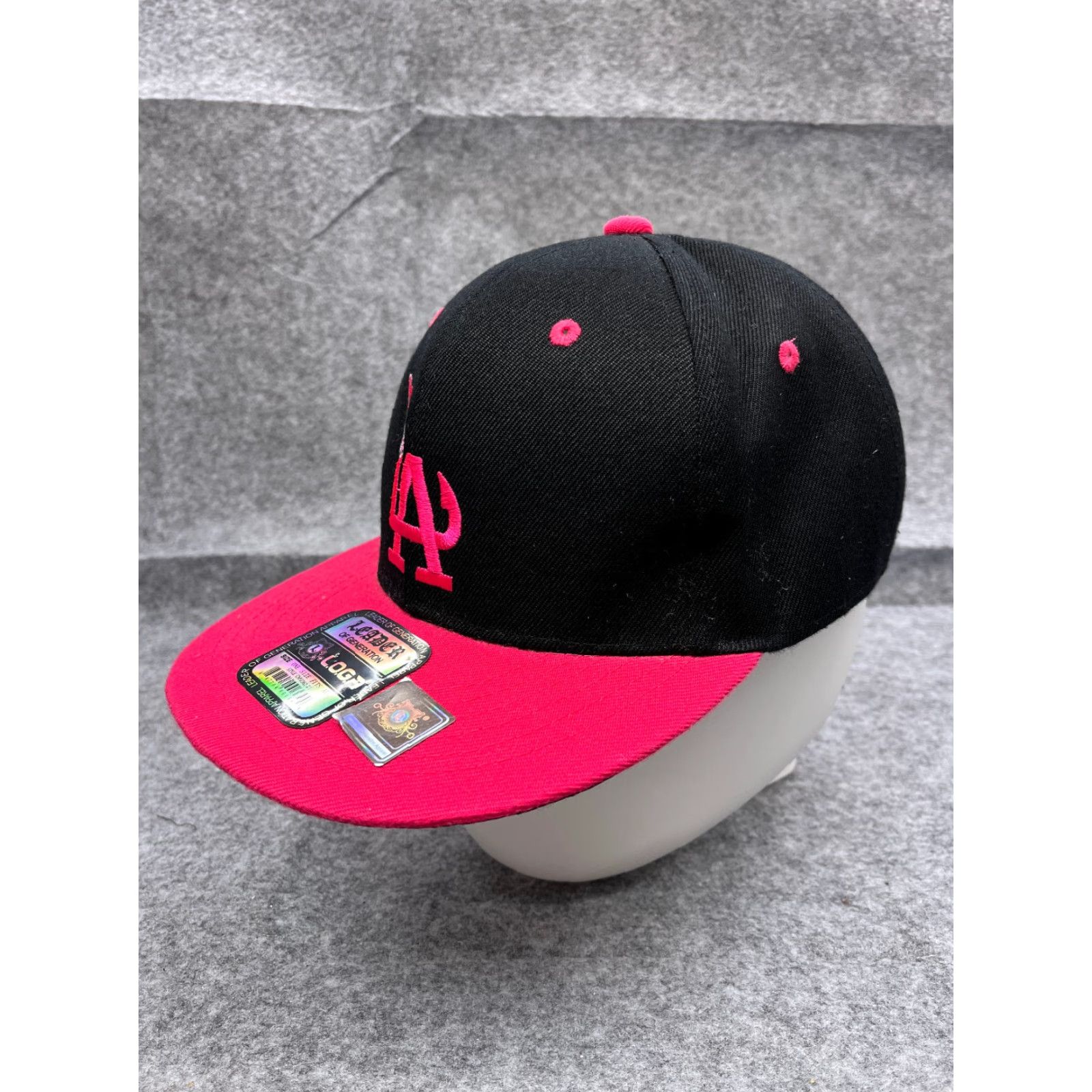 Pinko Leader LOGA Hat Cap Snap Back Womens One Size Black Pink Polyester Floral Pattern Beach Outdoor Hats Men? Wait. Size ONE SIZE - 4 Thumbnail