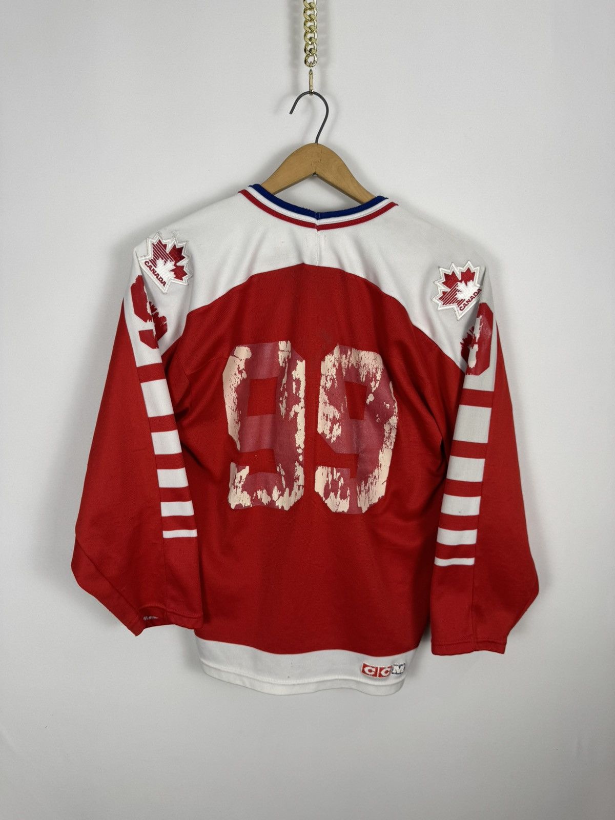 Ccm Vintage 80s Team Canada #99 Hockey Jersey Size US S / EU 44-46 / 1 - 2 Thumbnail
