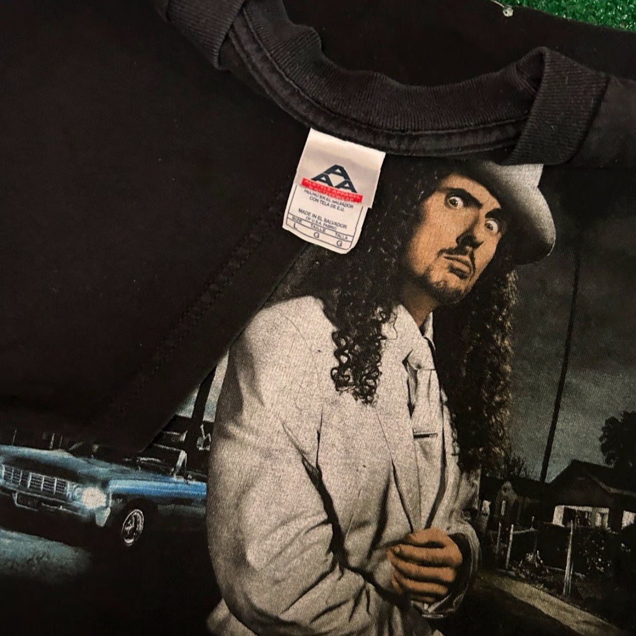 Vintage VINTAGE Weird Al Yankovic Straight Outta Lynwood Tour Shirt Mens Large Black 90s Music Funny Hip Hop VTG Shirt Size US L / EU 52-54 / 3 - 3 Thumbnail