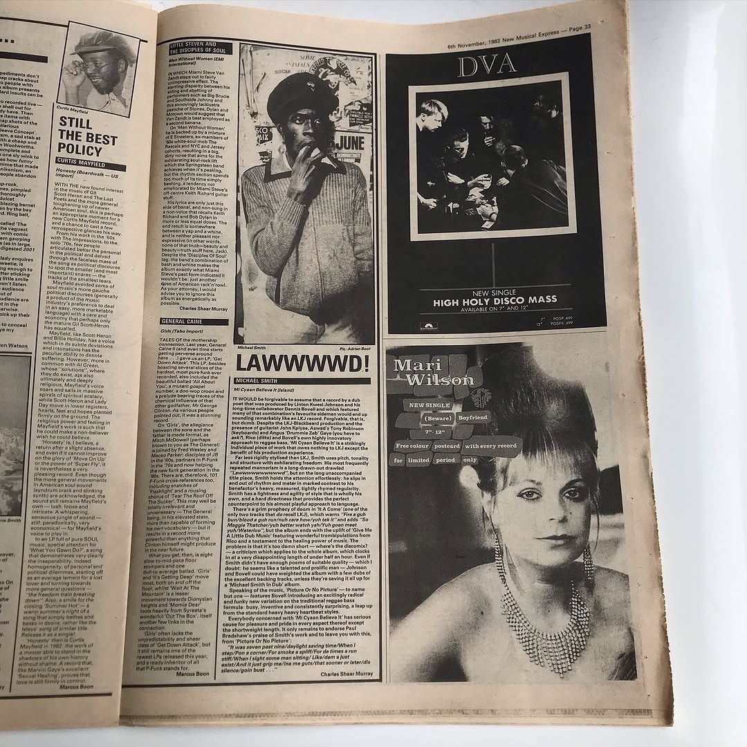 Band Tees × POP MAGAZINE × Vintage Vintage NME Magazine 6 November 1982 David Sylvian, The Who Size ONE SIZE - 8 Thumbnail