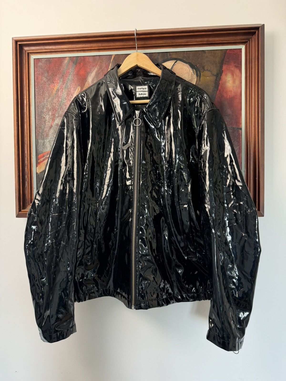 Eytys Eytys Buck Tar leather style coated denim jacket | Grailed