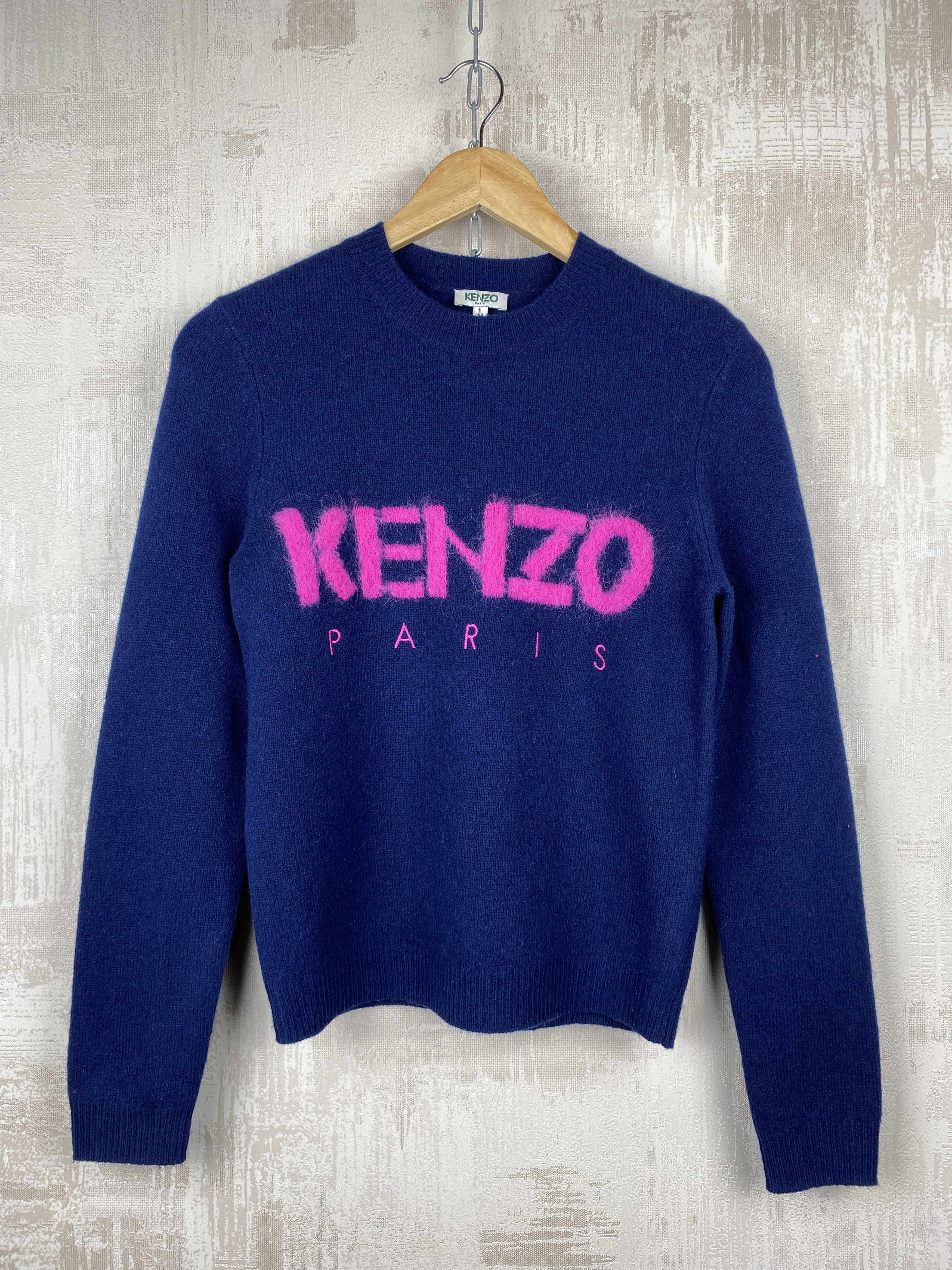 Kenzo Kenzo Paris Wool Knit Spell Out Logo Pullover Sweater Size M / US 6-8 / IT 42-44 - 3 Thumbnail