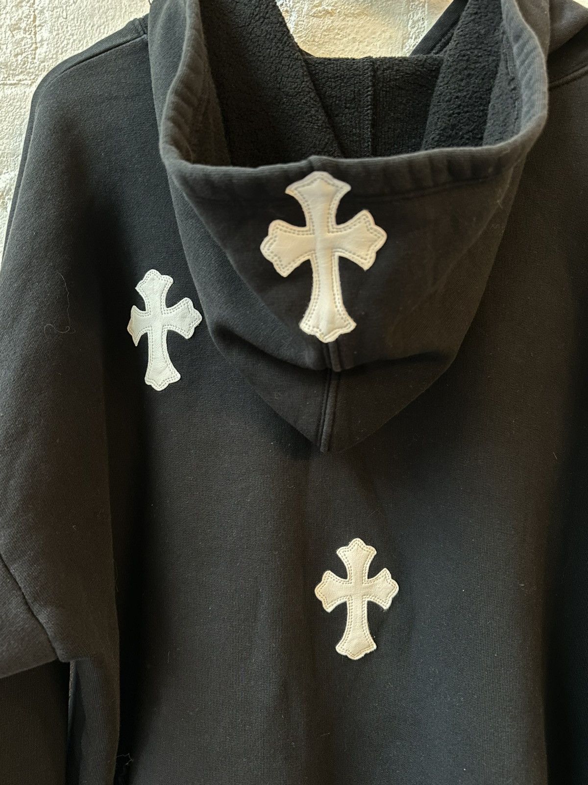 Chrome Hearts CHROME HEARTS 1-1 WHITE PATCH LOGO HOODIE Size US XL / EU 56 / 4 - 2 Thumbnail
