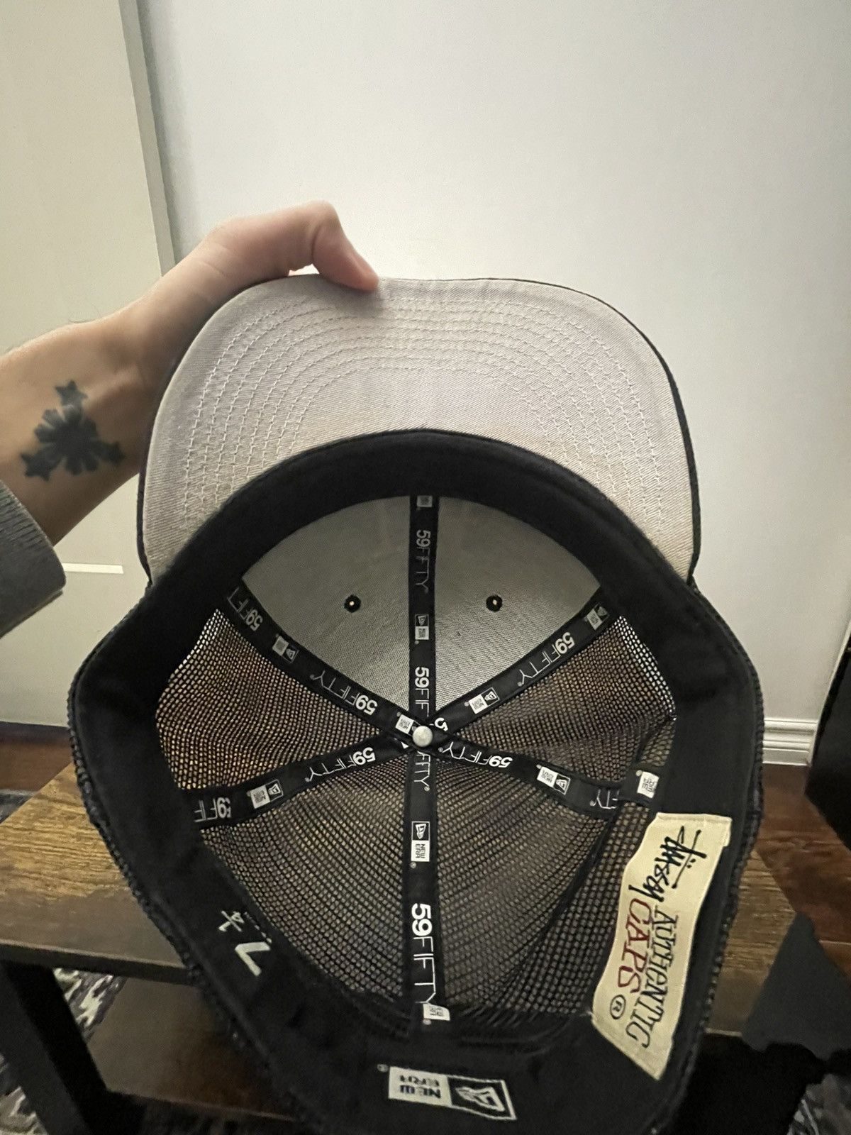 Stussy × Vintage Stussy x New Era 59Fifty trucker Size 36 - 3 Thumbnail