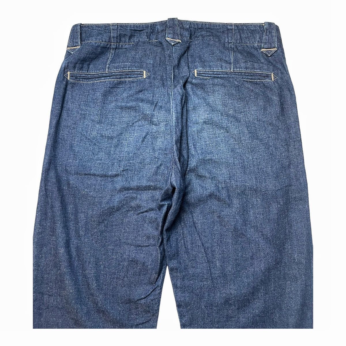 Polo Ralph Lauren × RRL Ralph Lauren × Ralph Lauren Double RL RRL Denim Indigo Linen Cotton Blend Trousers pants Size US 31 - 9 Thumbnail