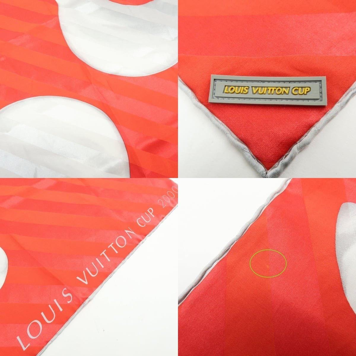 Louis Vuitton Louis Vuitton LV Cup Silk Scarf Red Size ONE SIZE - 4 Thumbnail
