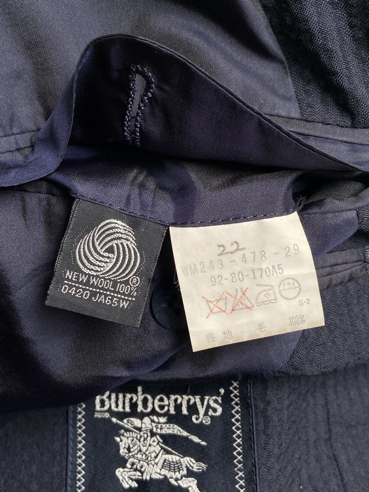 Burberry BURBERRYS Navy Suit Size 52L - 7 Thumbnail